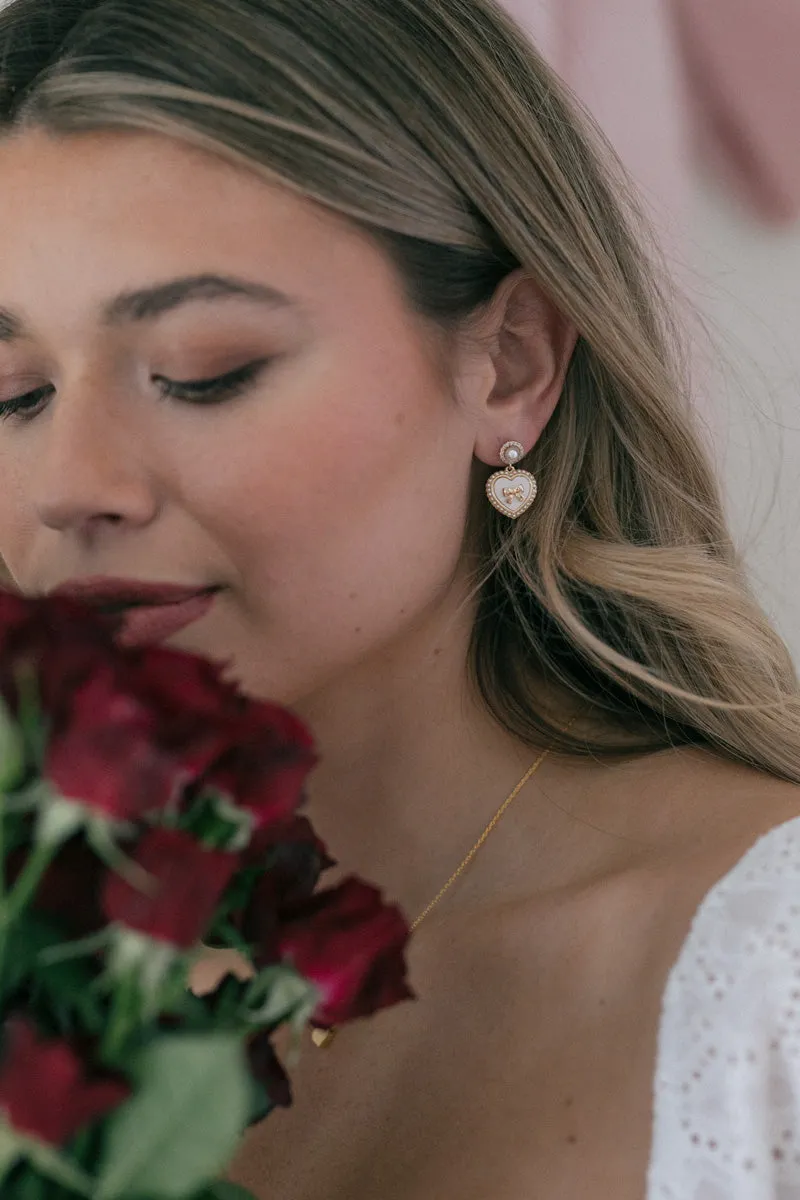 Sadie Heart Vintage Earrings sold by Morning Lavender product image thumbnail 3