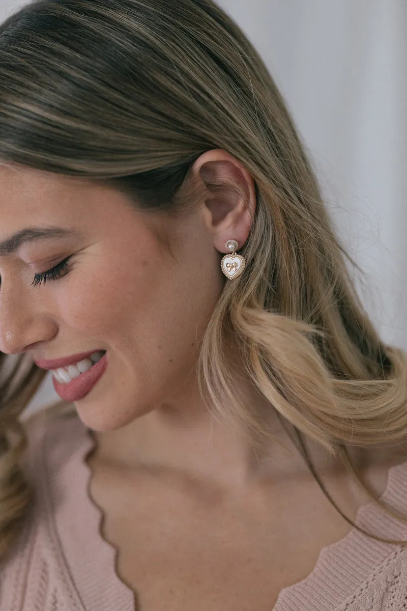 Sadie Heart Vintage Earrings sold by Morning Lavender