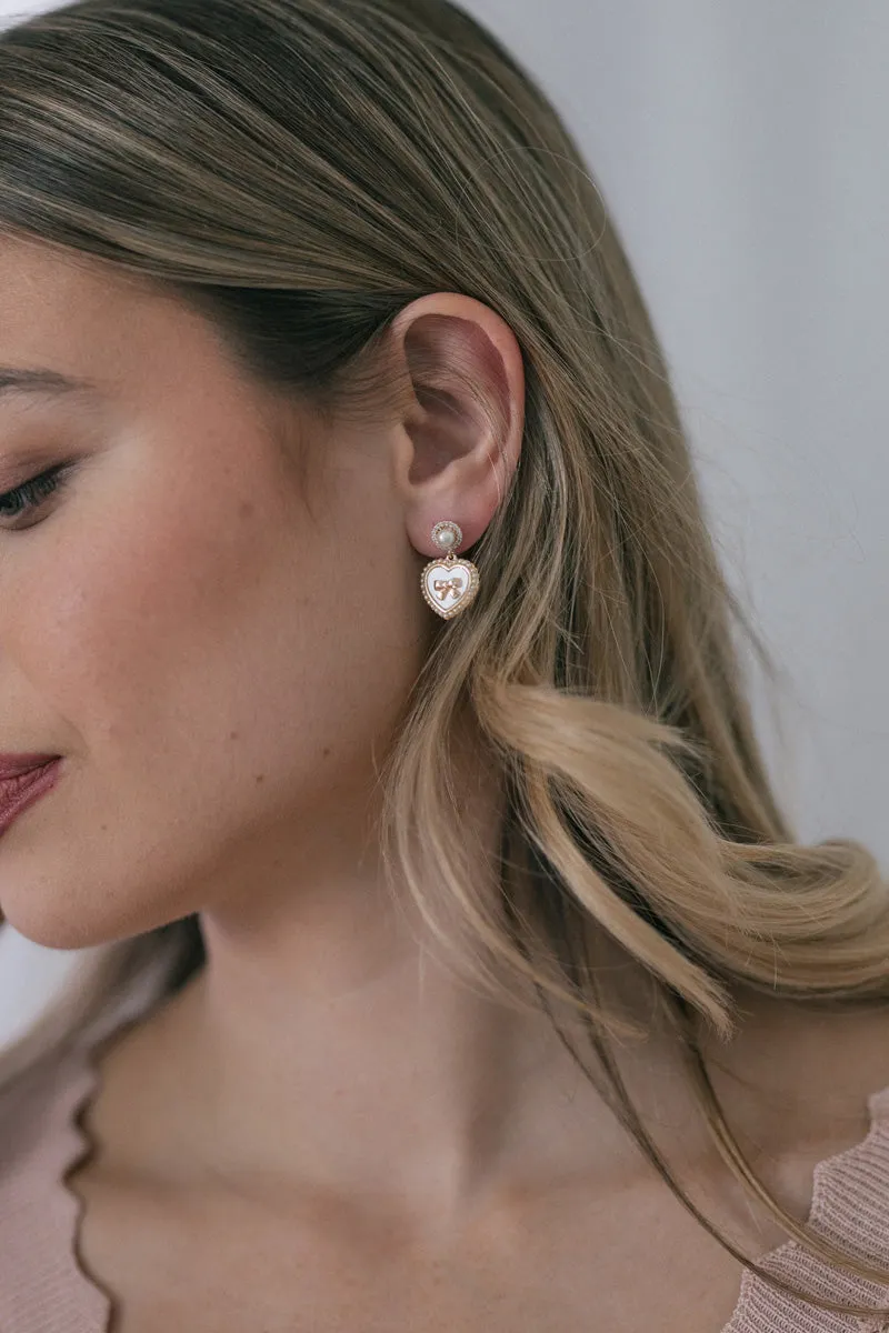 Sadie Heart Vintage Earrings sold by Morning Lavender product image thumbnail 2