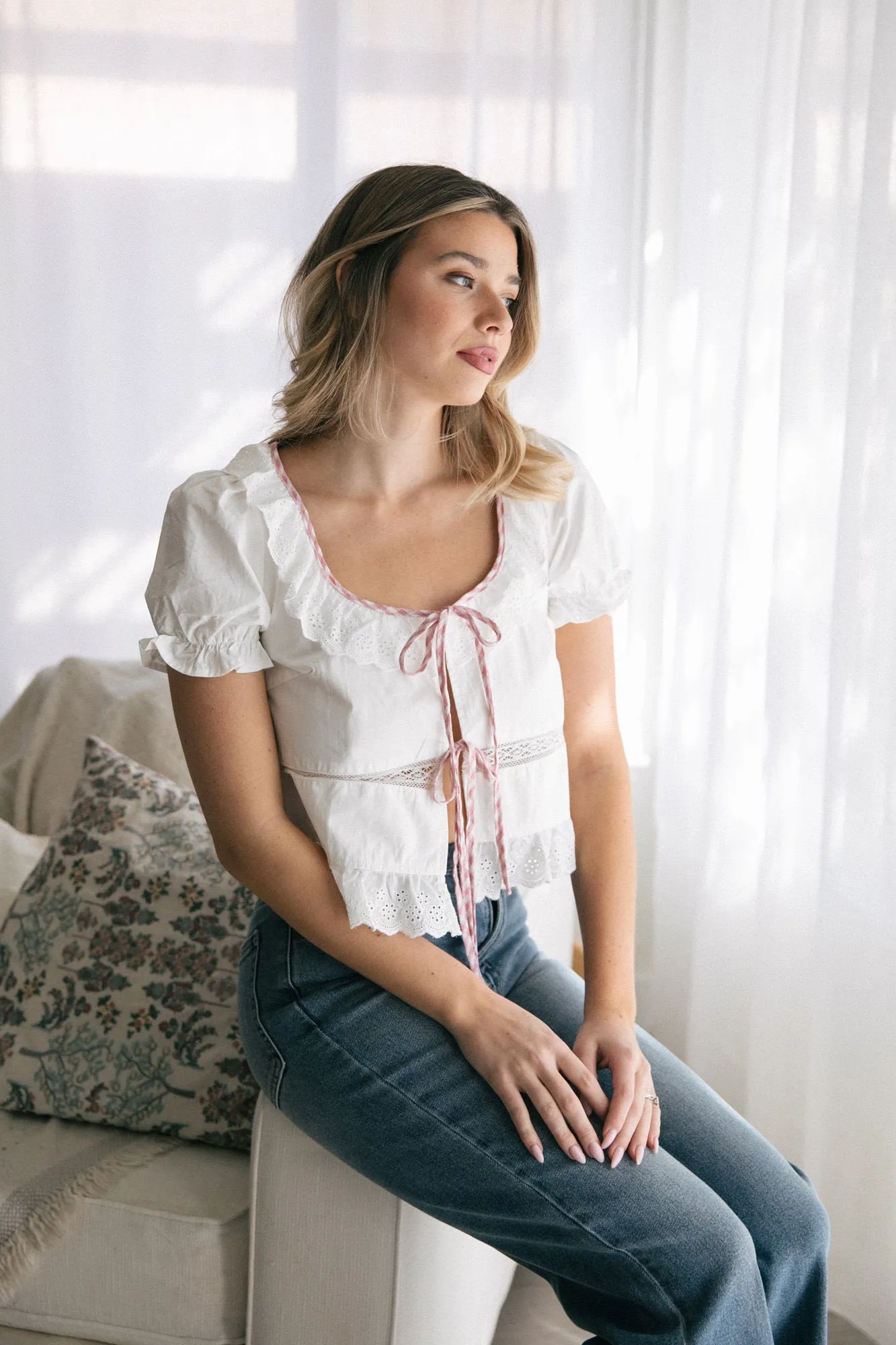 Rini Tie Front Top sold by Morning Lavender product image thumbnail 3