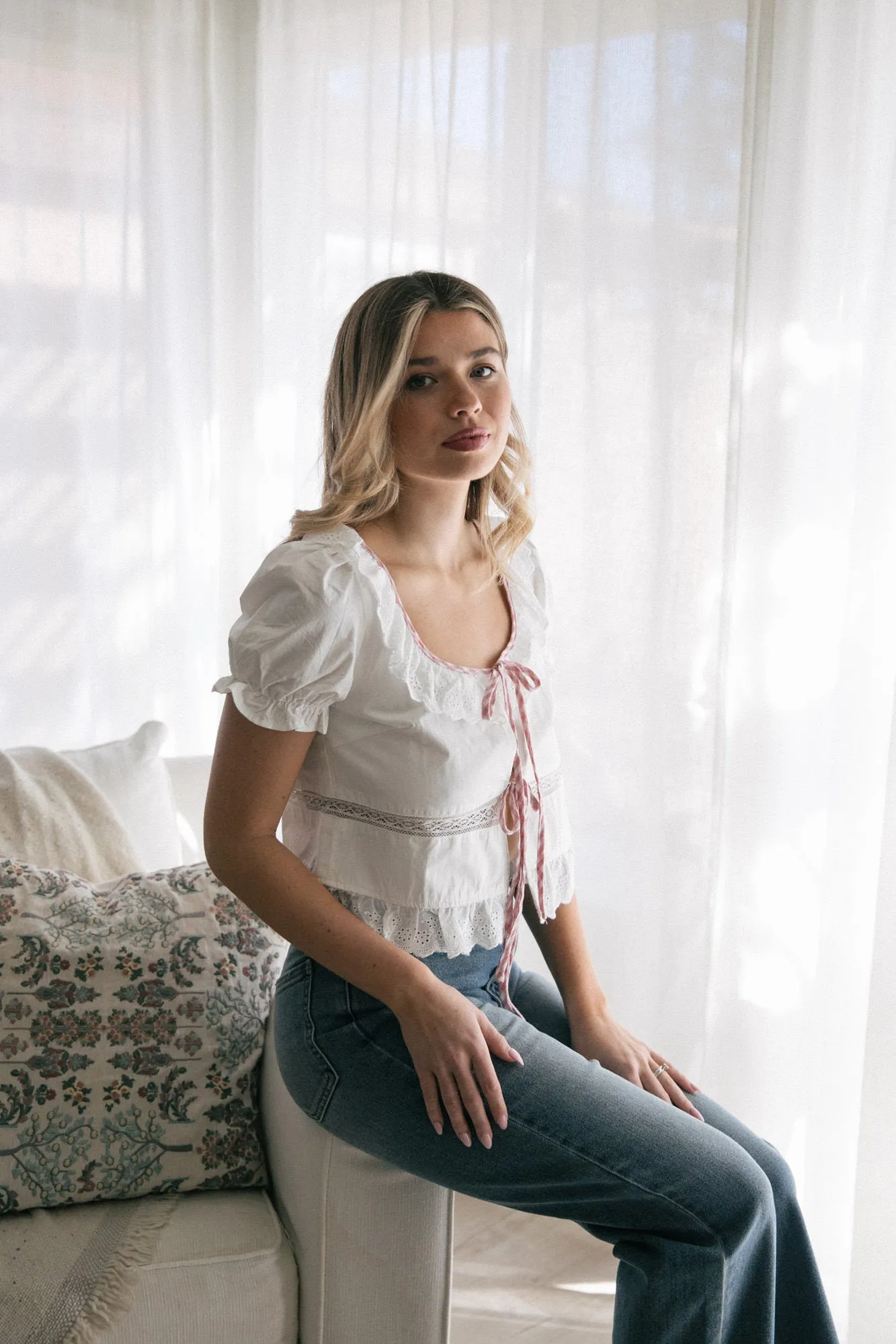 Rini Tie Front Top sold by Morning Lavender product image thumbnail 2