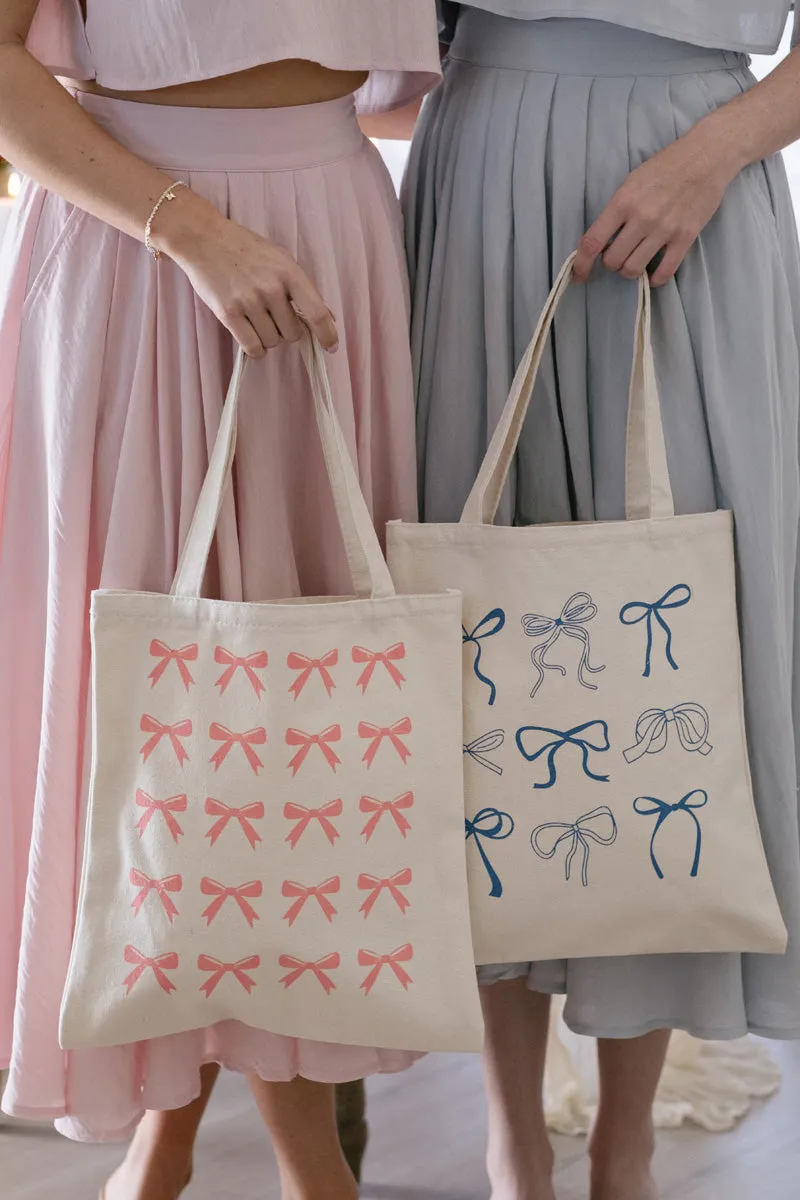 Norah Bow Canvas Tote sold by Morning Lavender