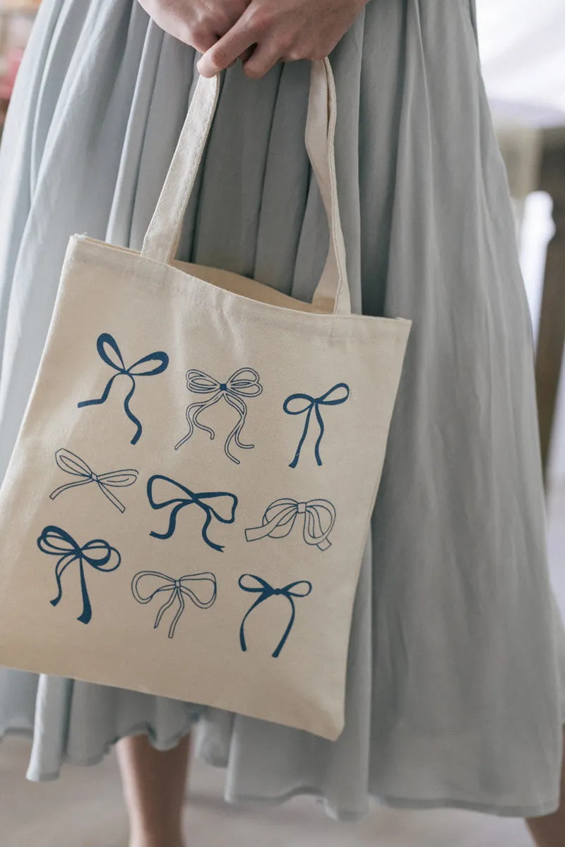 Jamie Bow Canvas Tote sold by Morning Lavender product image thumbnail 4