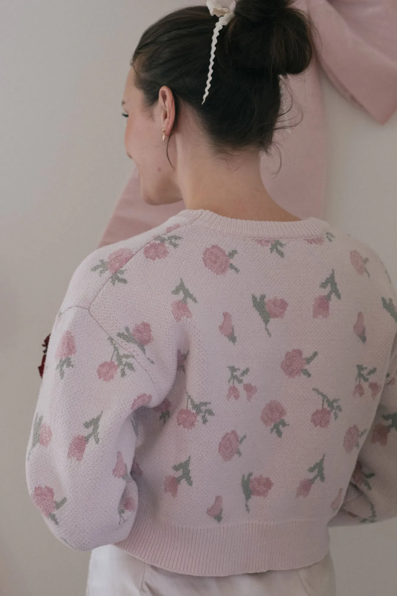 Hayden Floral Cropped Sweater sold by Morning Lavender product image thumbnail 5