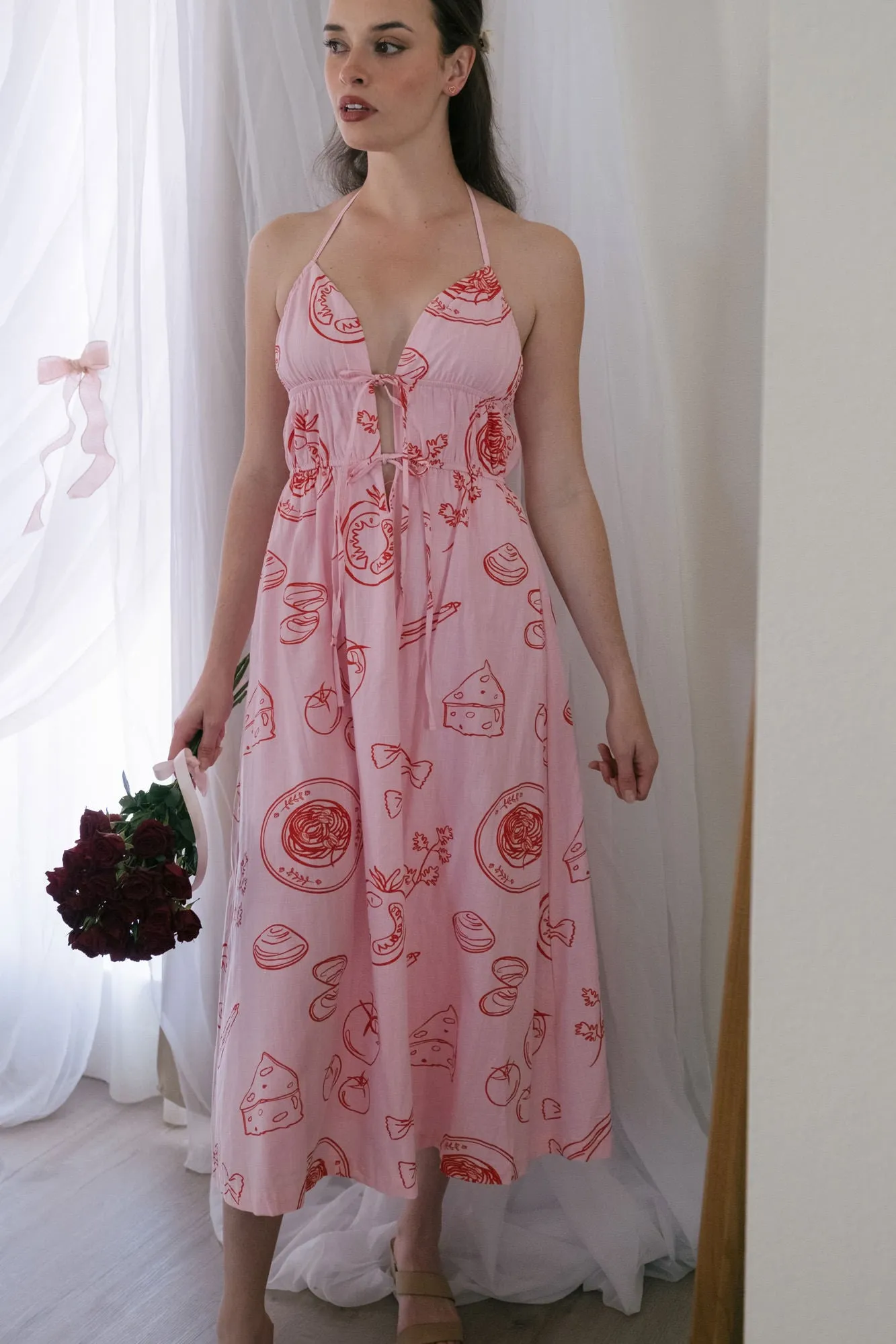 Betsy Foodie Halter Dress sold by Morning Lavender product image thumbnail 5