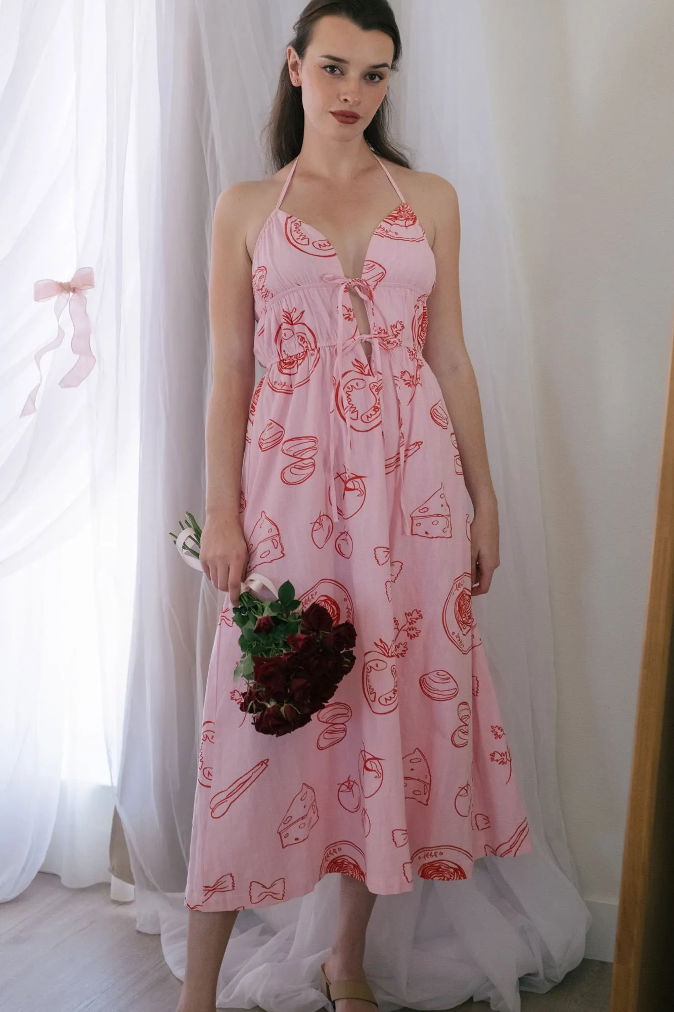 Betsy Foodie Halter Dress sold by Morning Lavender product image thumbnail 3