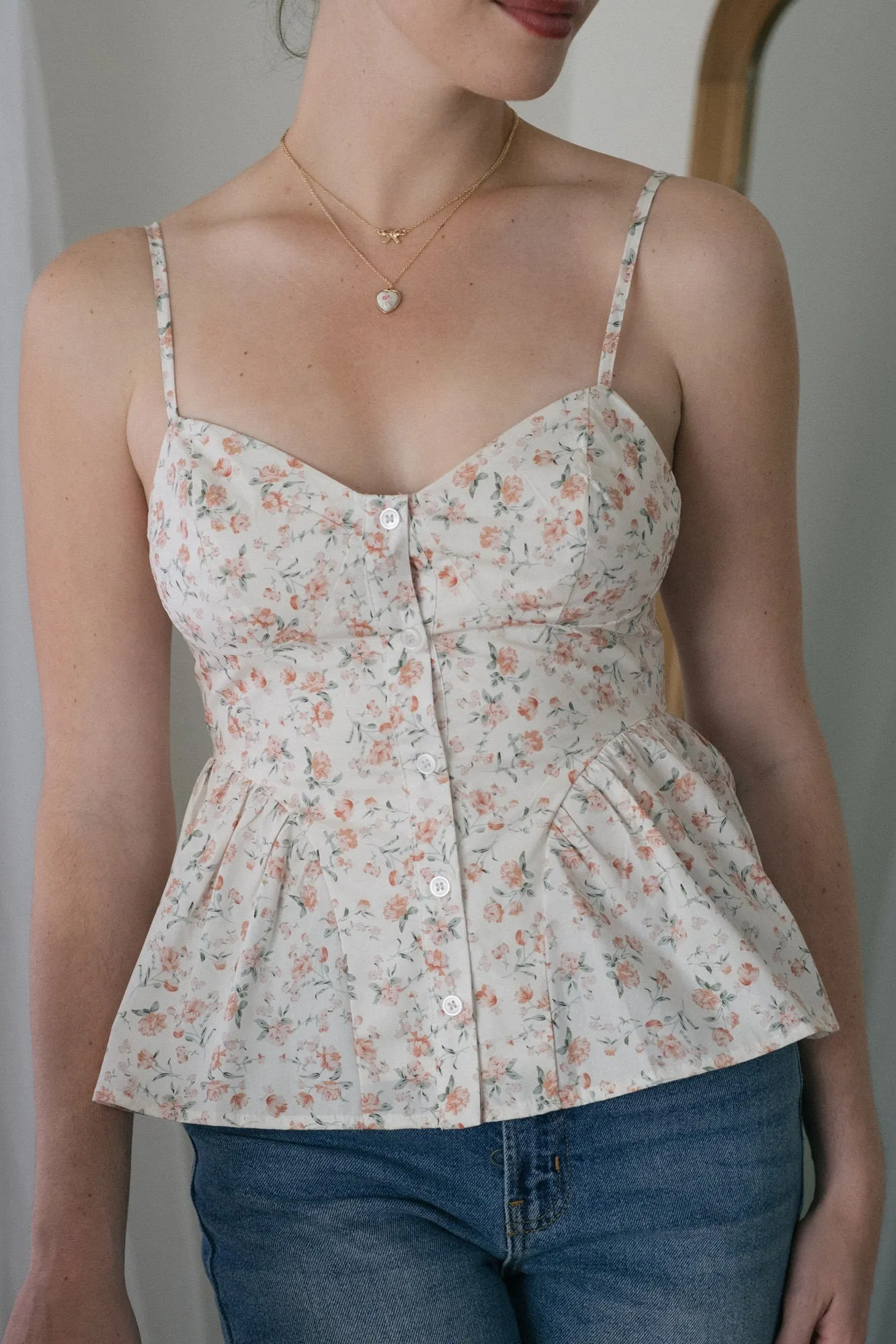 Amber Sweetheart Floral Top sold by Morning Lavender