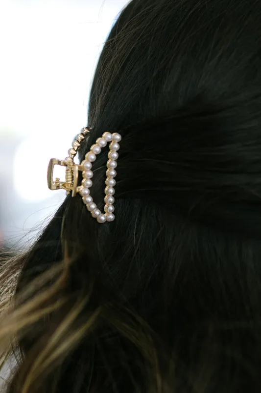 Leah Pearl Claw Clip sold by Morning Lavender