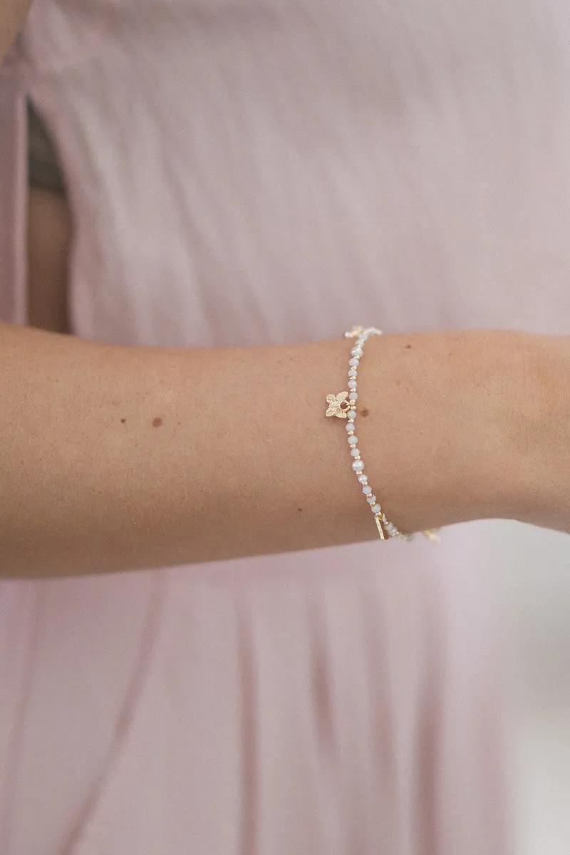 Roxie Charm Bead Stretch Bracelet sold by Morning Lavender