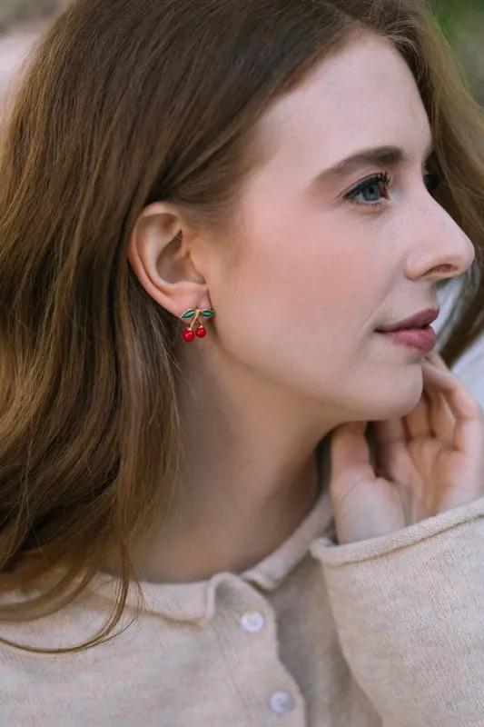 Kasey Cherry Earrings sold by Morning Lavender