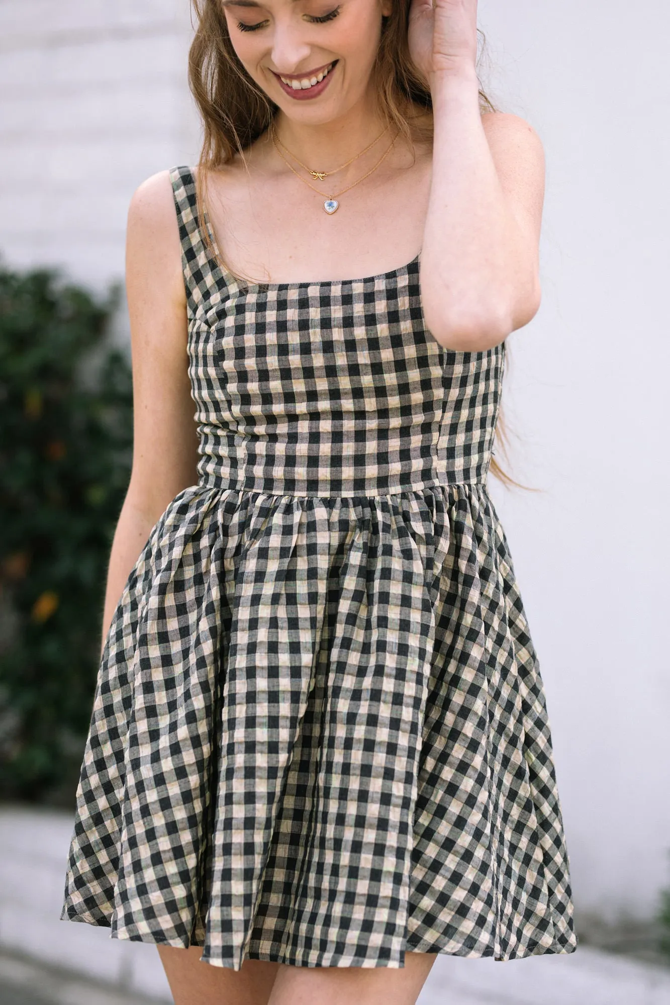 Dani Gingham Mini Dress sold by Morning Lavender product image thumbnail 5