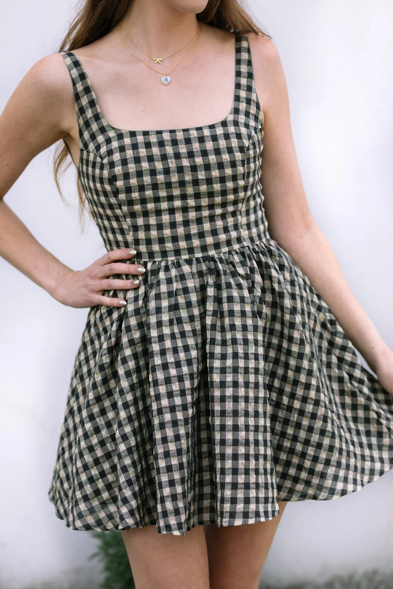 Dani Gingham Mini Dress sold by Morning Lavender product image thumbnail 3