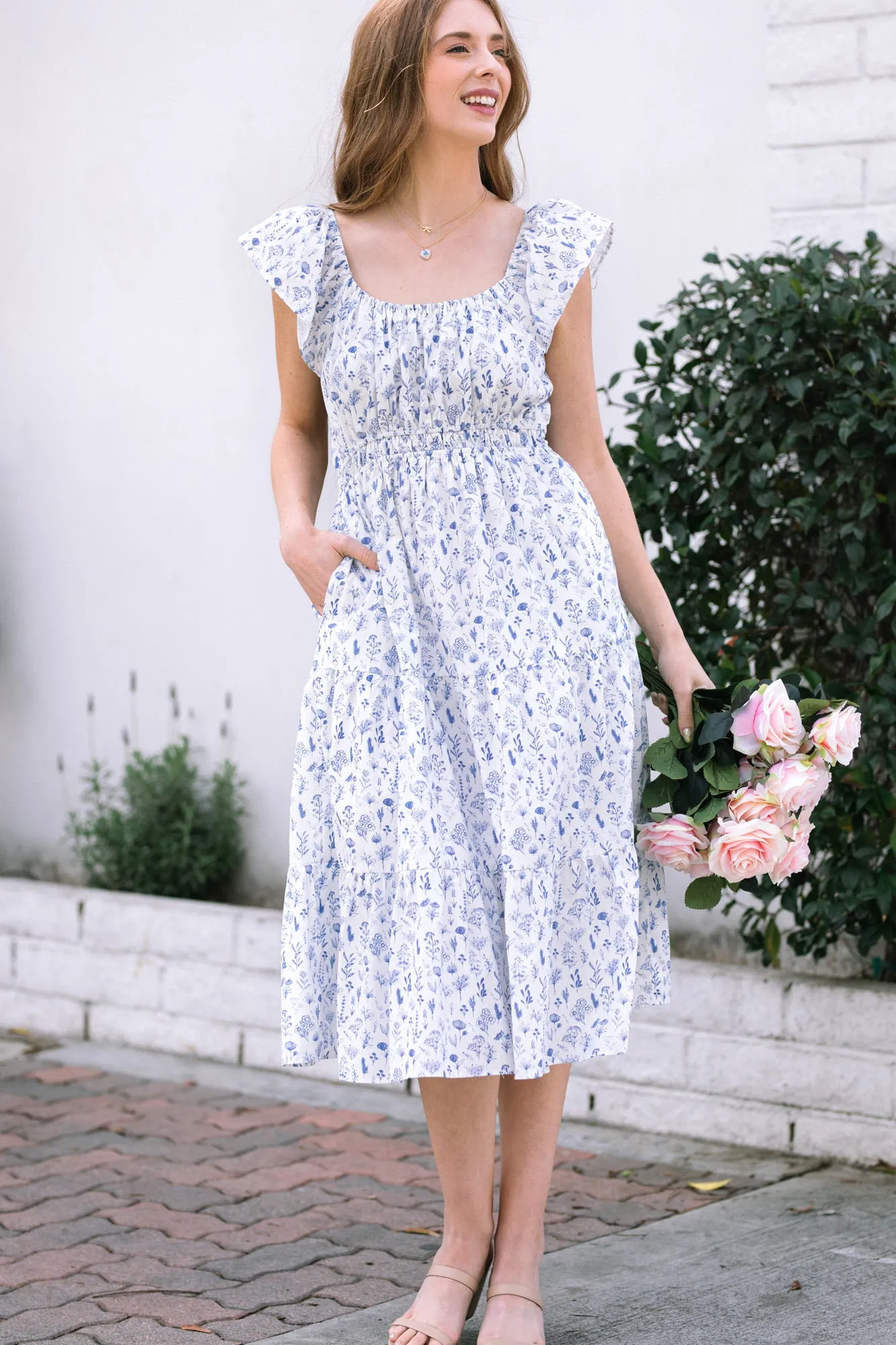 Winslow Floral Midi Dress sold by Morning Lavender product image thumbnail 5