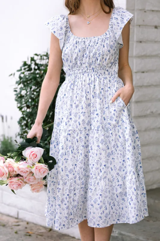 Winslow Floral Midi Dress sold by Morning Lavender