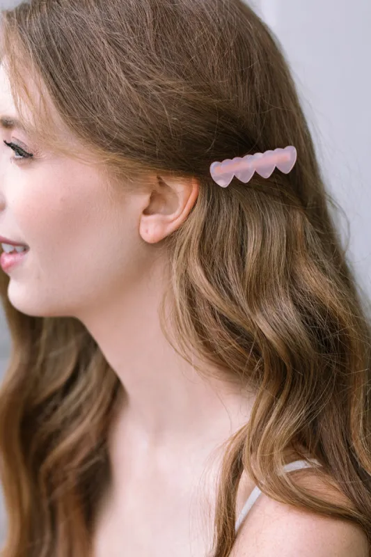 Ella Heart Hair Clip made by Morning Lavender