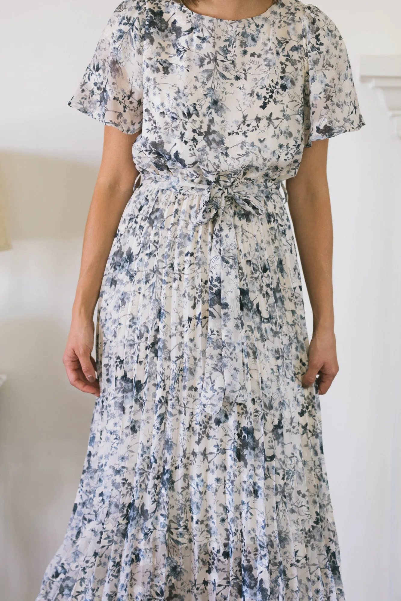 Julien Pleated Floral Dress sold by Morning Lavender product image thumbnail 3