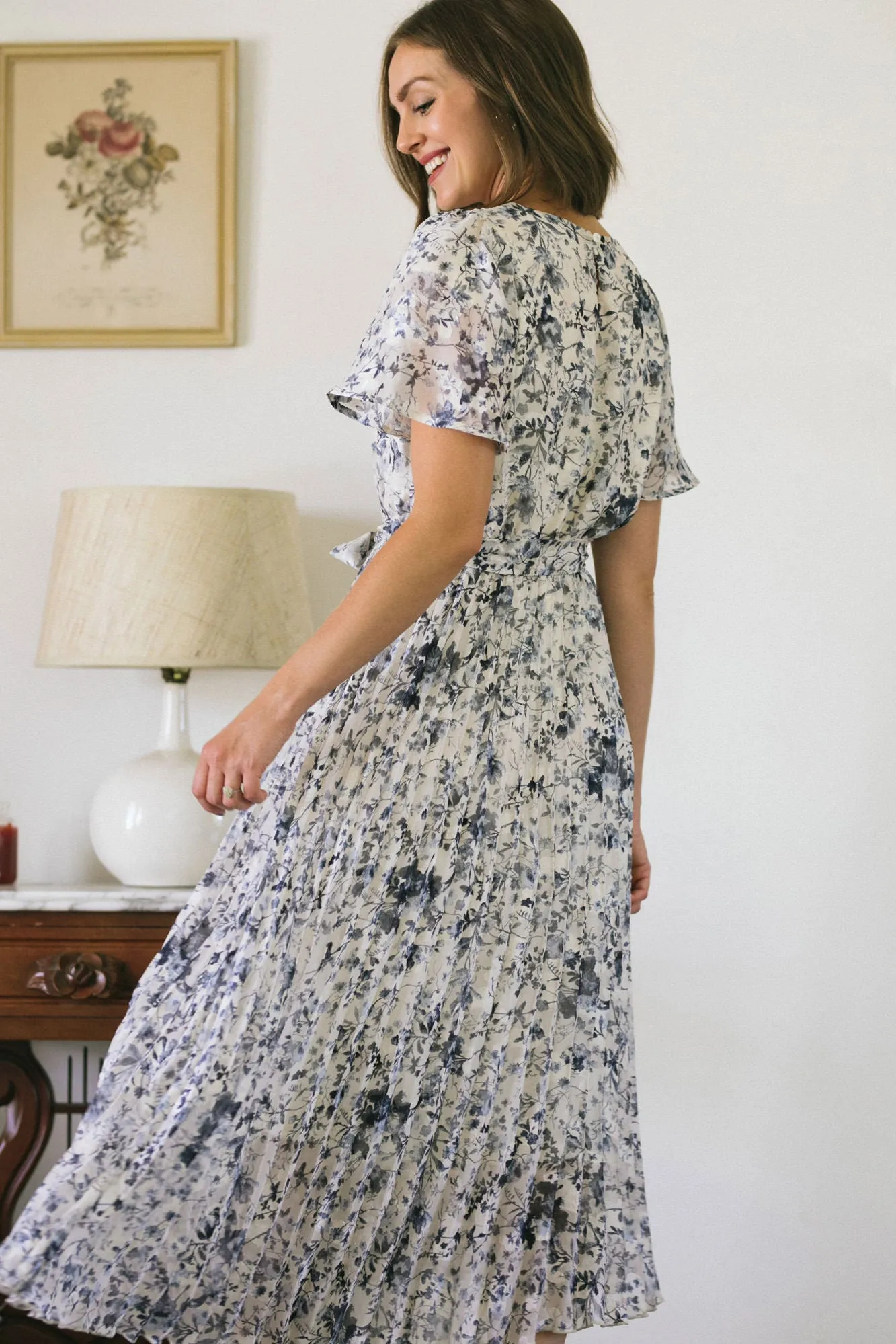 Julien Pleated Floral Dress sold by Morning Lavender product image thumbnail 2