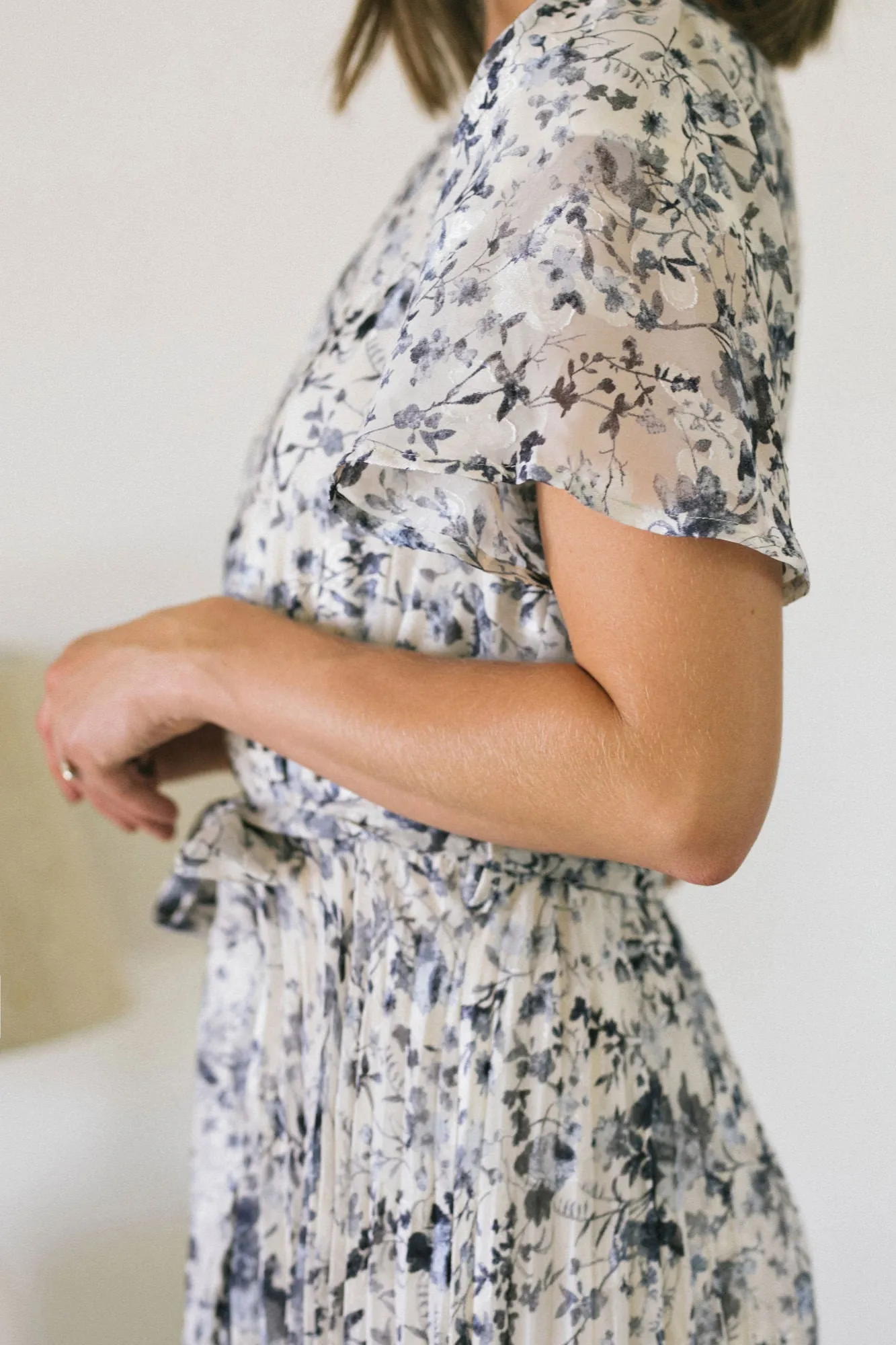 Julien Pleated Floral Dress sold by Morning Lavender product image thumbnail 4