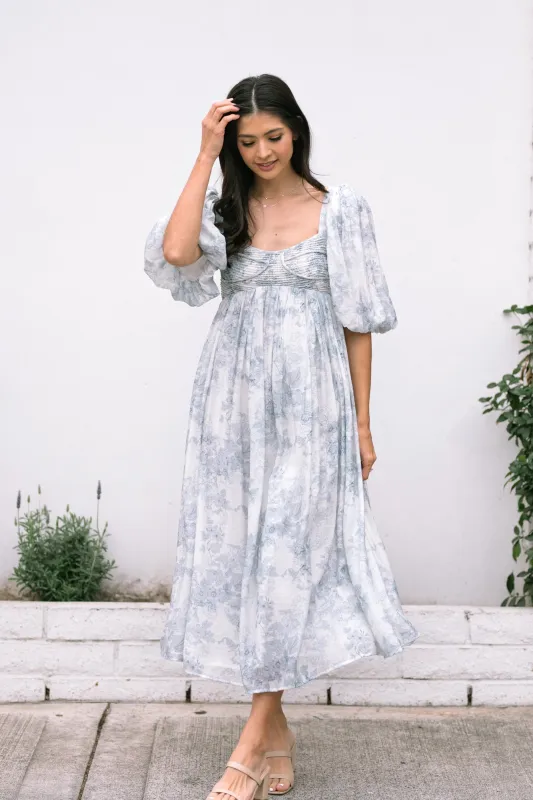 Danielle Floral Midi Dress sold by Morning Lavender