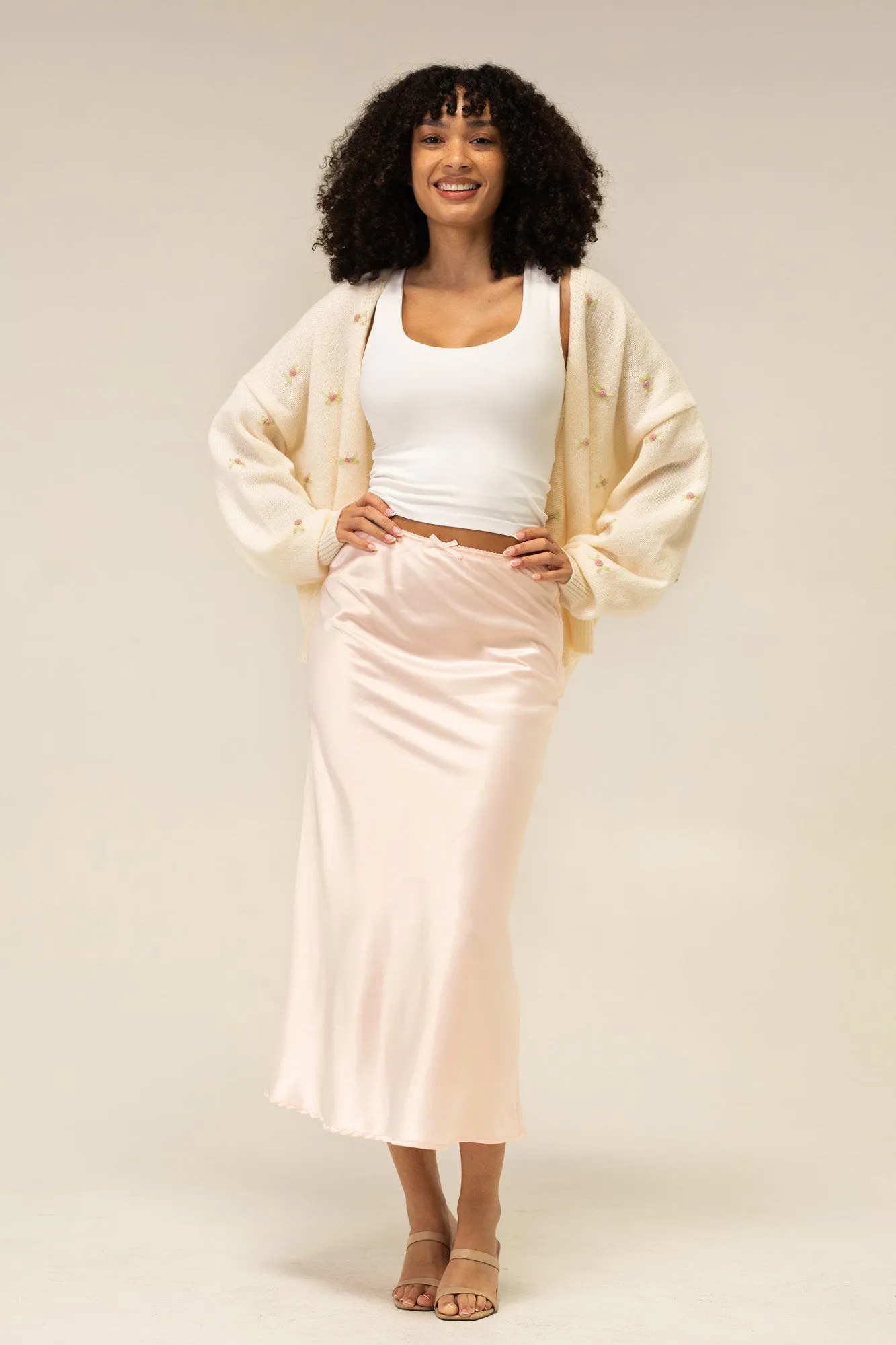 Monroe Satin Slip Skirt sold by Morning Lavender product image thumbnail 2