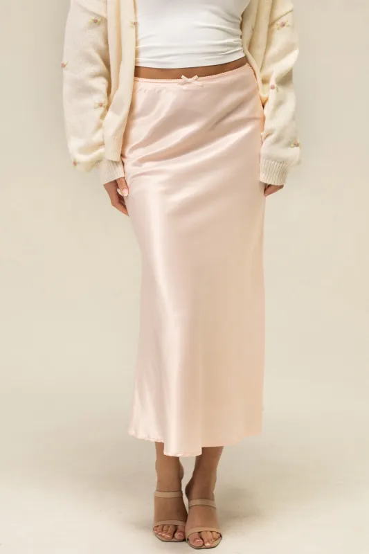 Monroe Satin Slip Skirt sold by Morning Lavender