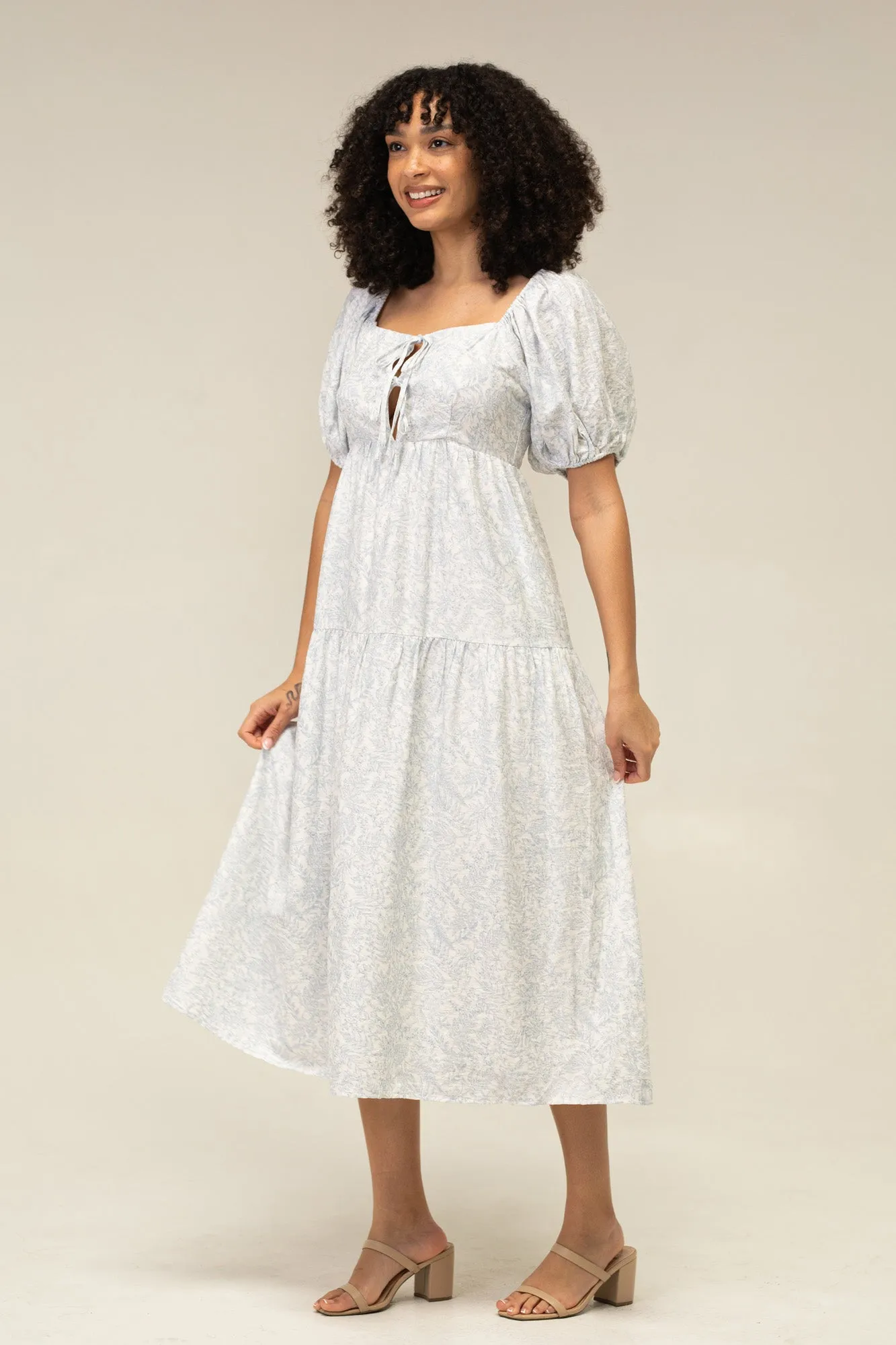 Irina Puff Sleeve Midi Dress sold by Morning Lavender product image thumbnail 2