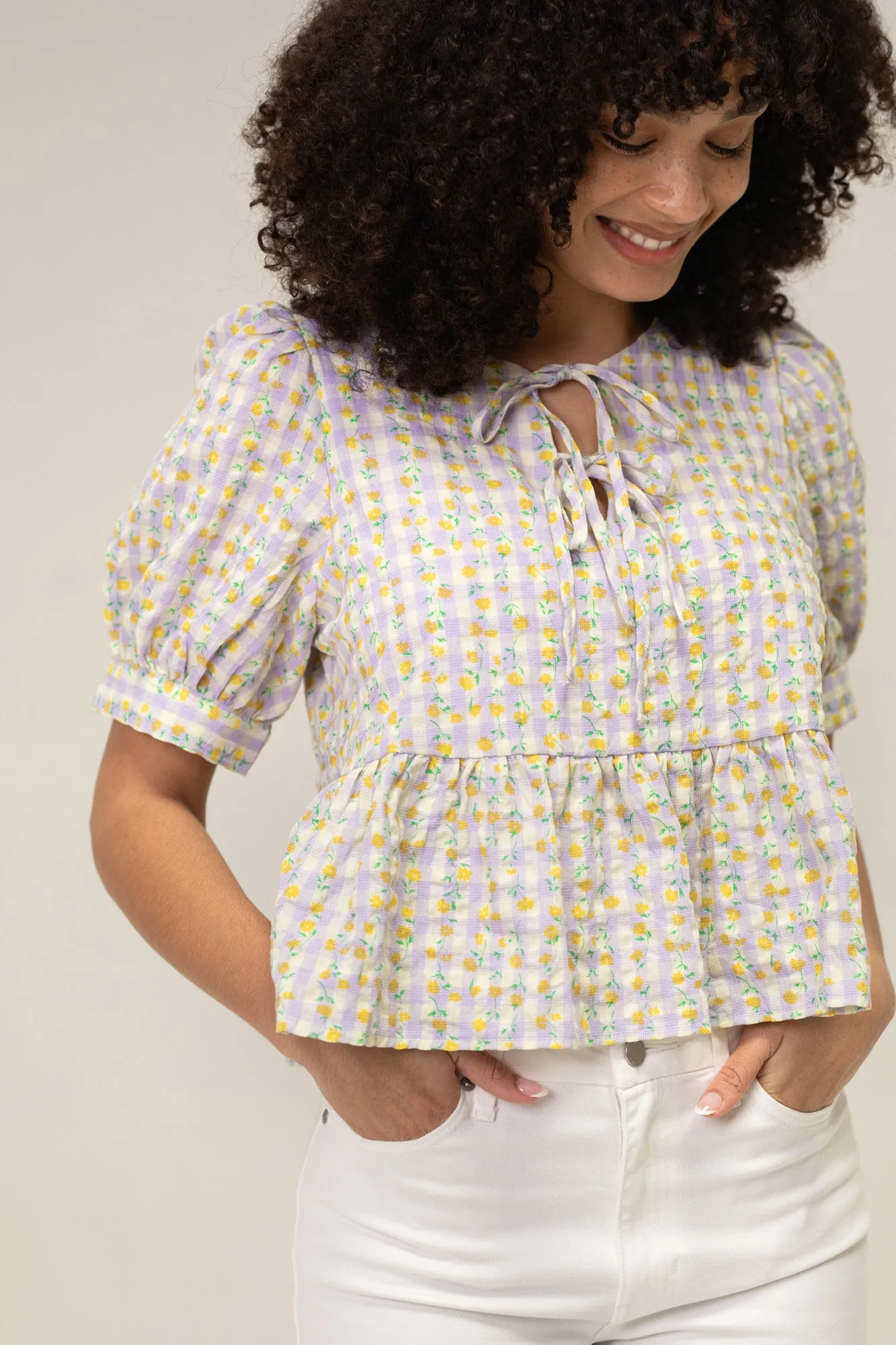 Fernanda Puff Sleeve Top sold by Morning Lavender