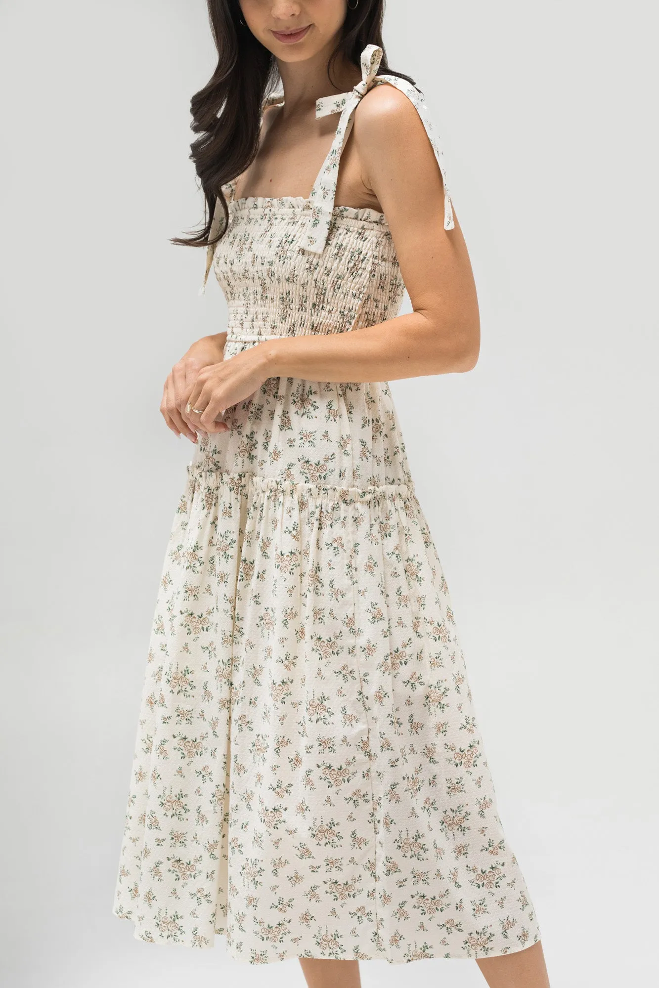 Diana Smocked Midi Dress sold by Morning Lavender product image thumbnail 5