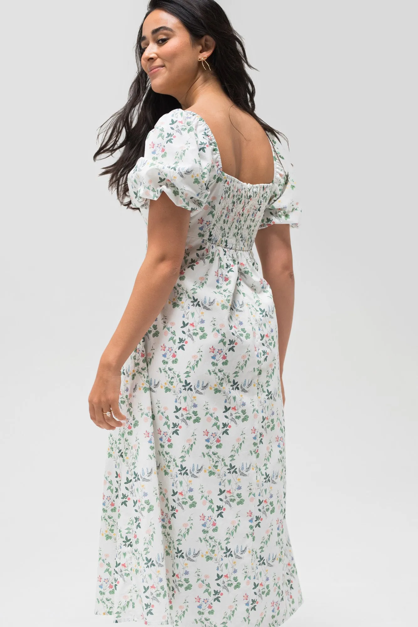 Delilah Floral Midi Dress sold by Morning Lavender product image thumbnail 5