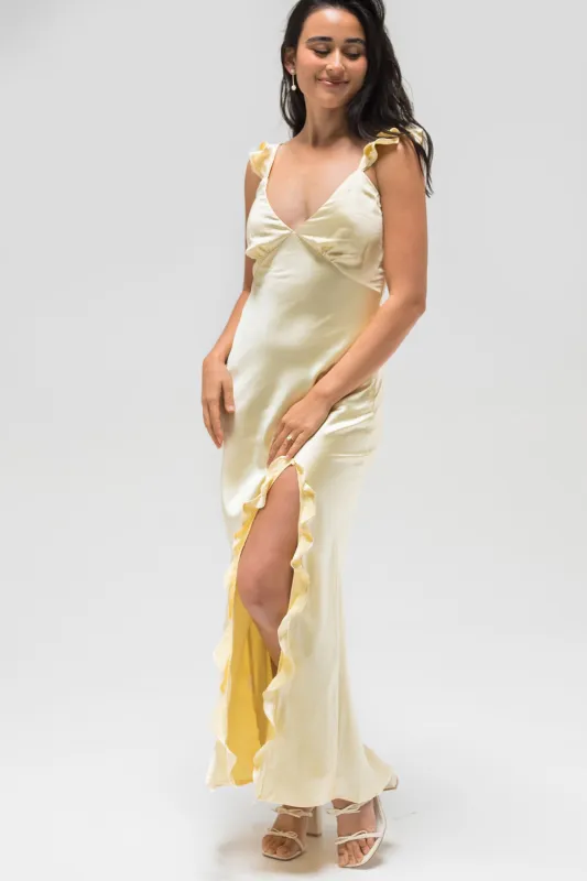 Celeste Ruffle Maxi Dress sold by Morning Lavender