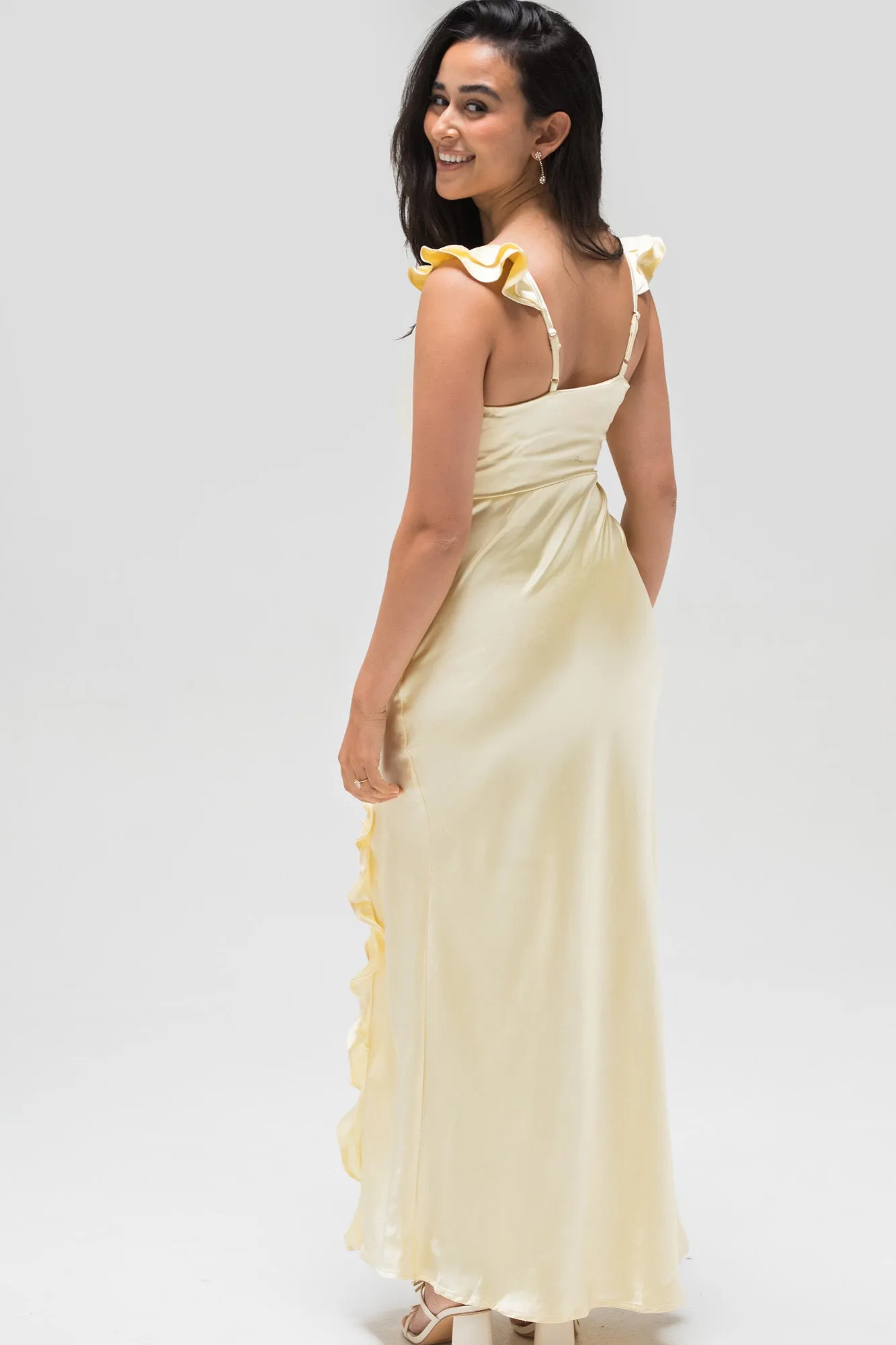 Celeste Ruffle Maxi Dress sold by Morning Lavender product image thumbnail 4