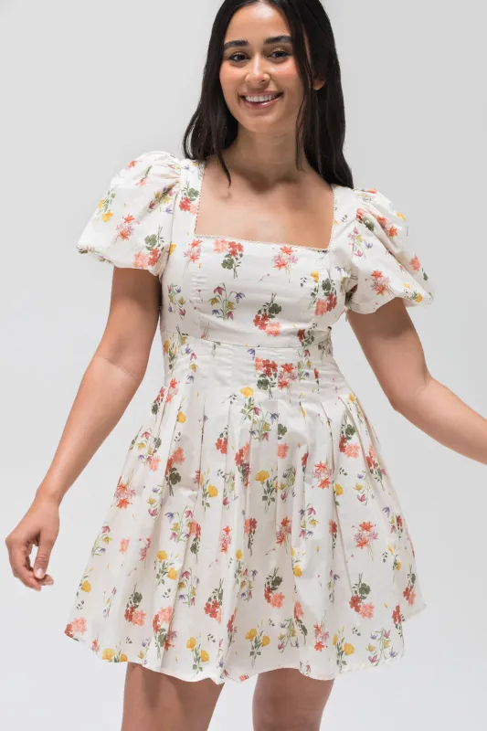 Bernice Floral Mini Dress sold by Morning Lavender