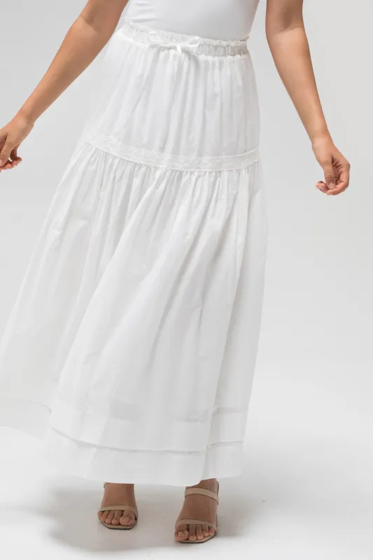 Allison Tiered Midi Skirt sold by Morning Lavender