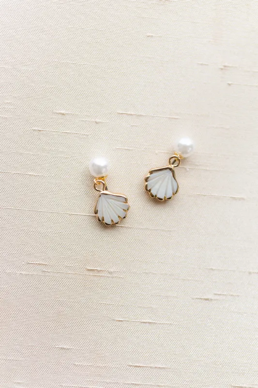 Lily Seashell Earrings sold by Morning Lavender