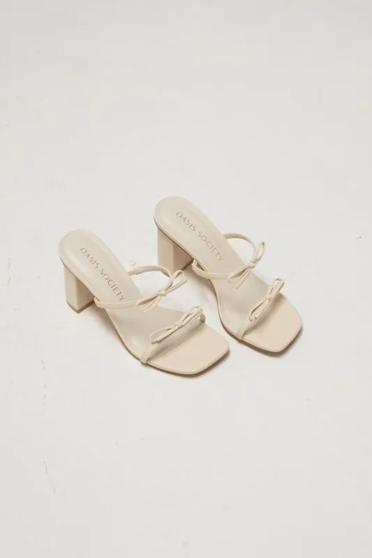 Wendy Double Strap Bow Heels sold by Morning Lavender