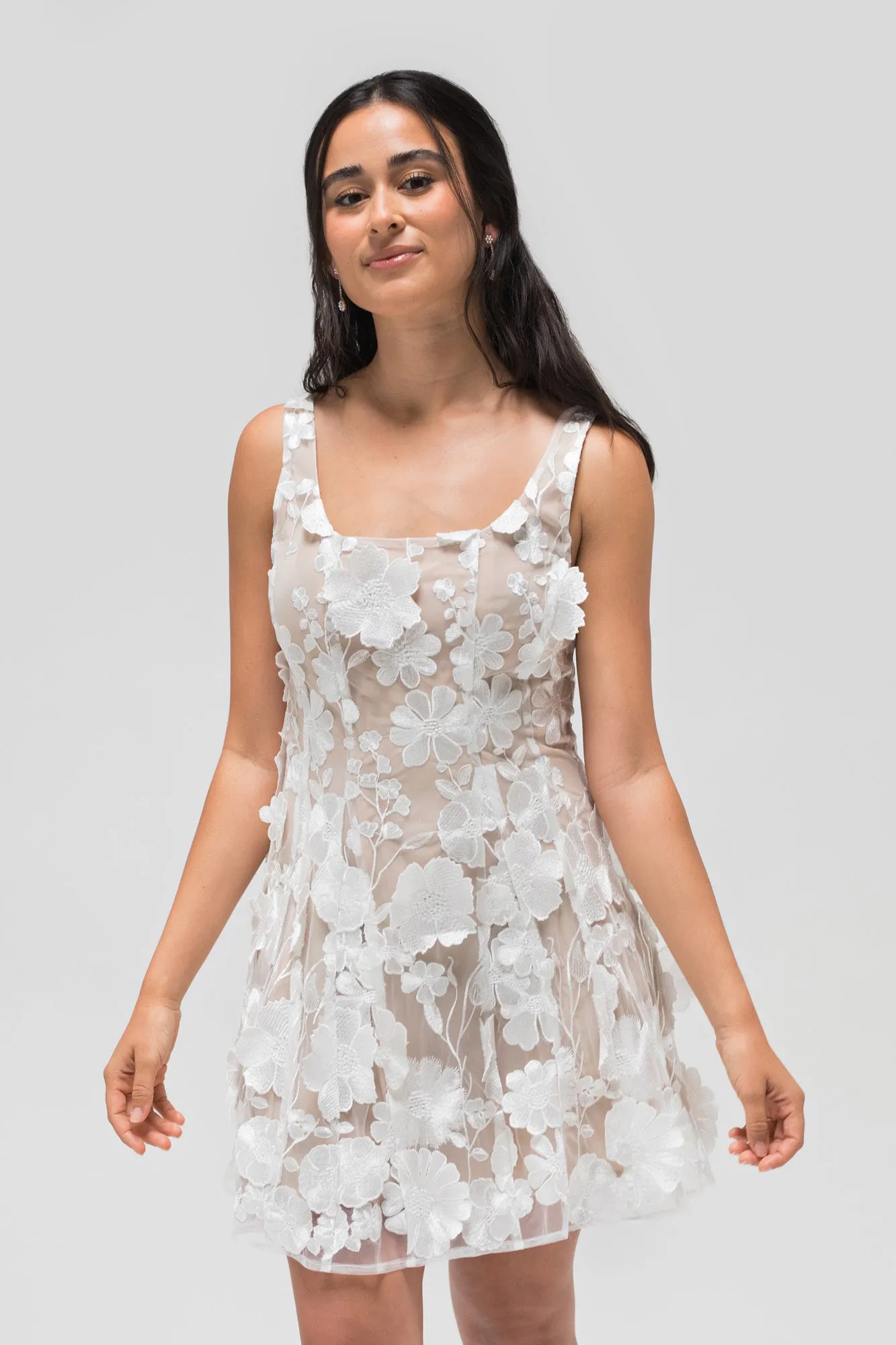 Portia Floral Mini Dress sold by Morning Lavender product image thumbnail 3