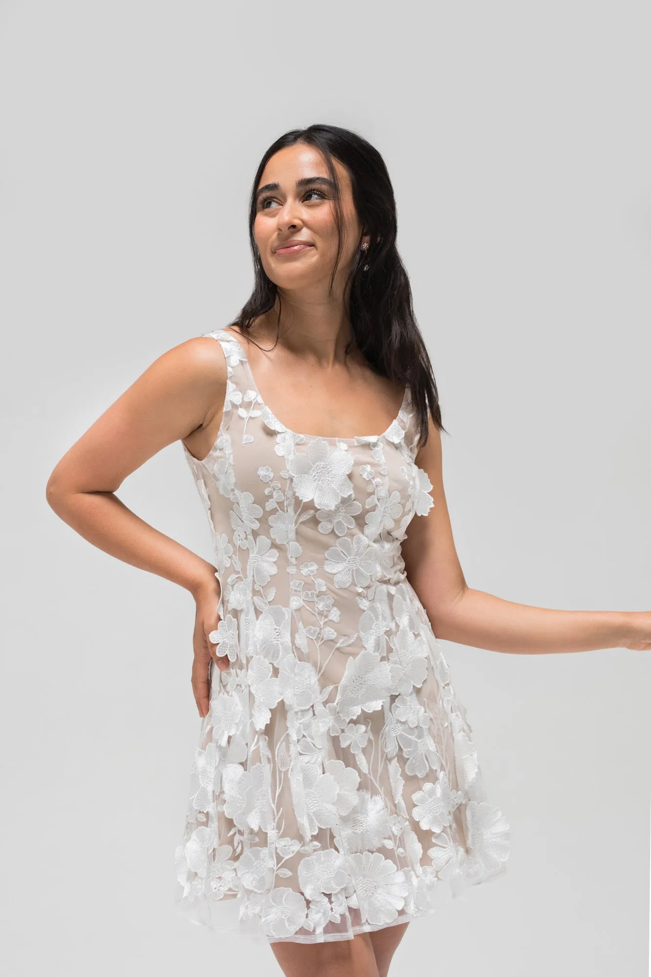 Portia Floral Mini Dress sold by Morning Lavender