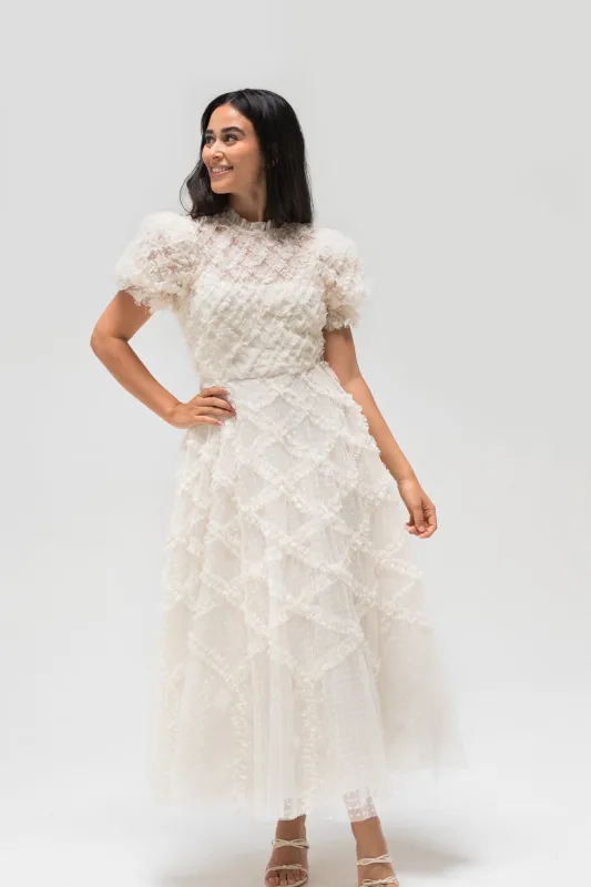 Gretchen Tulle Ruffled Dress sold by Morning Lavender