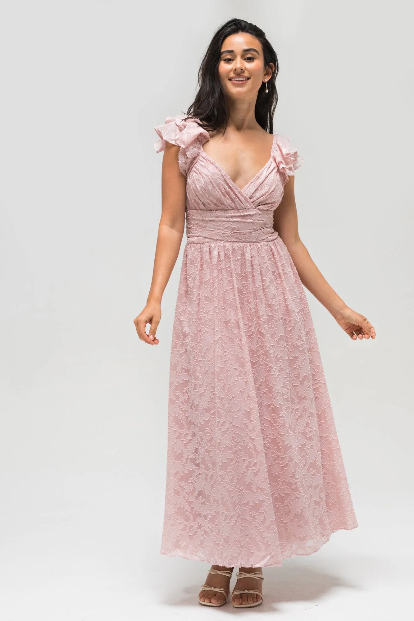 Adele Textured Maxi Dress sold by Morning Lavender