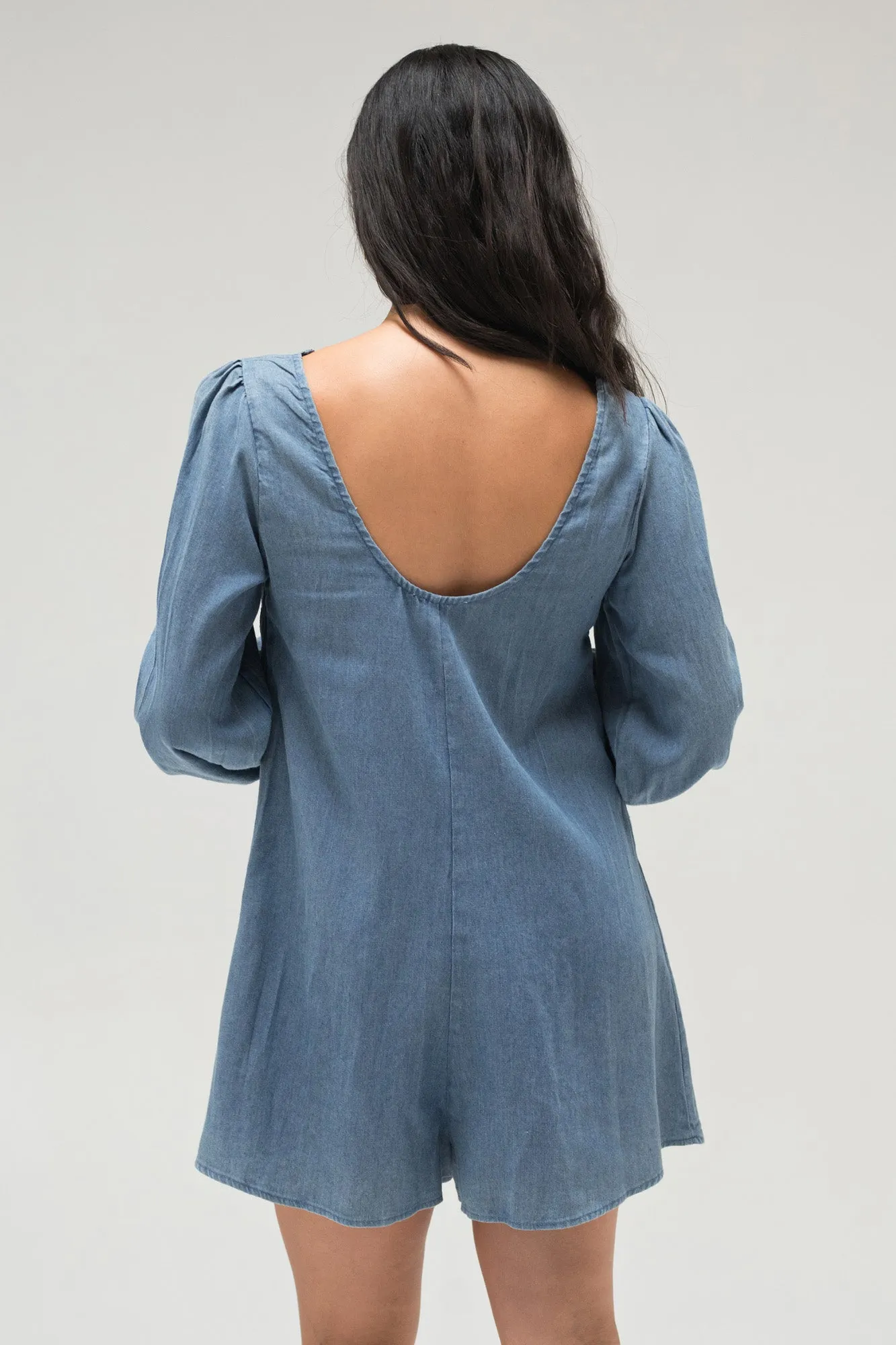Marina Puff Sleeve Romper sold by Morning Lavender product image thumbnail 4
