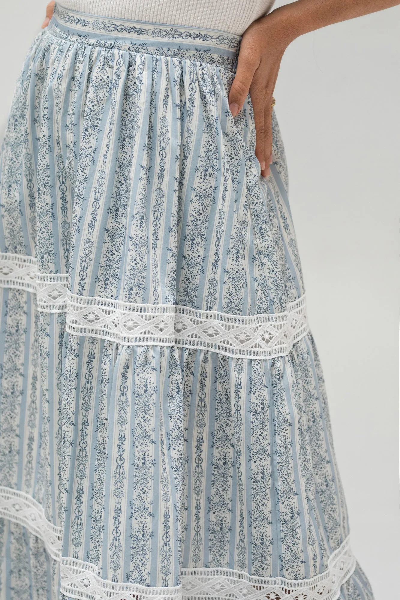 Jane Floral Midi Skirt sold by Morning Lavender product image thumbnail 5