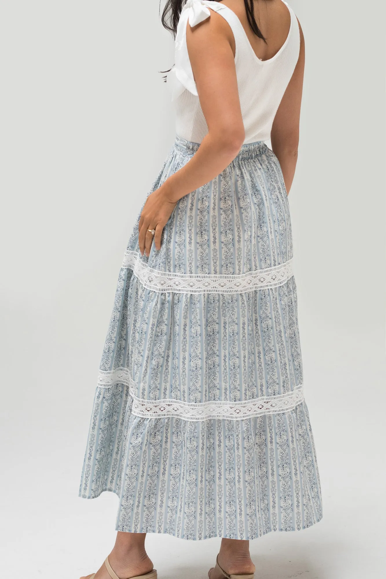 Jane Floral Midi Skirt sold by Morning Lavender product image thumbnail 4