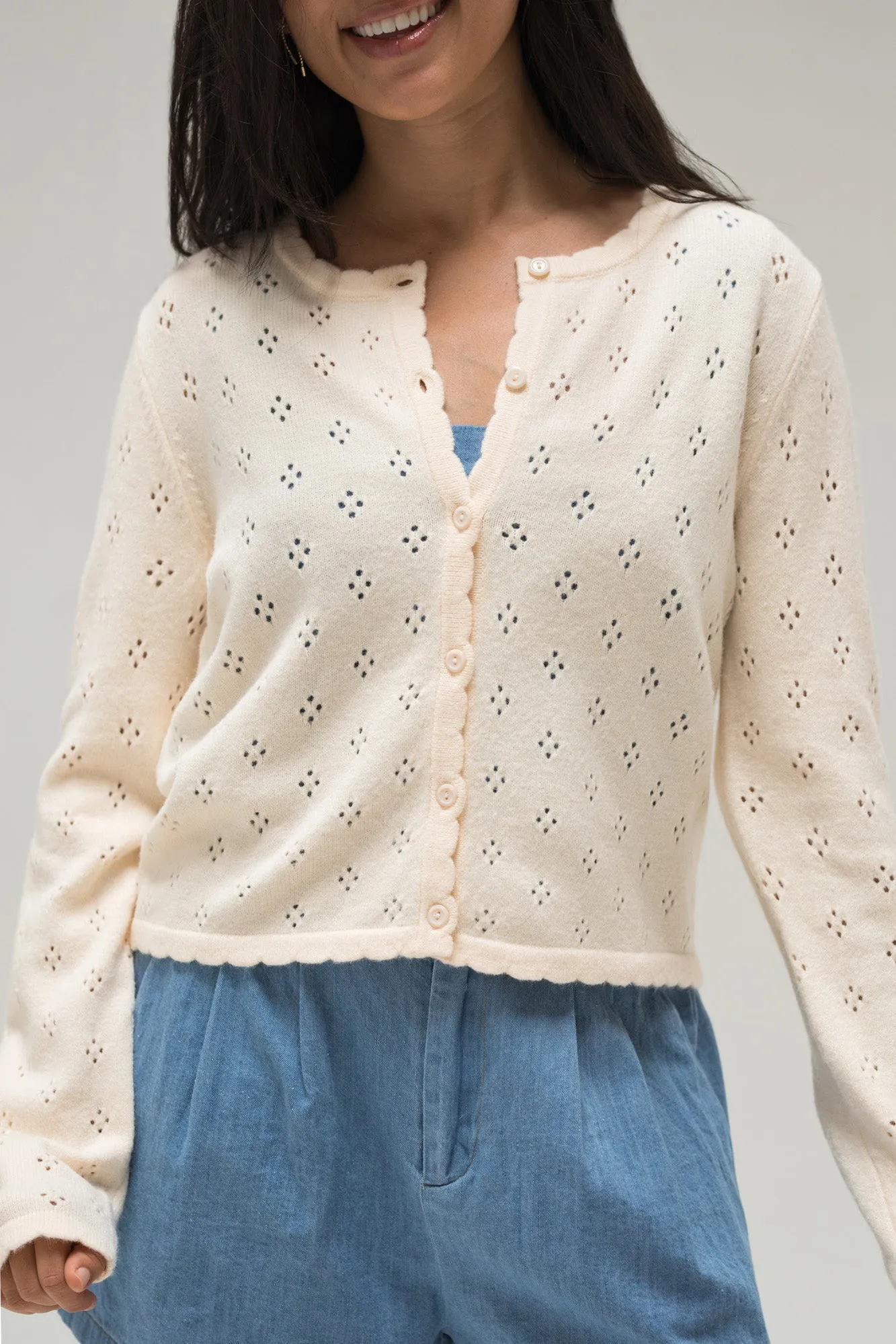 Haven Pointelle Cardigan sold by Morning Lavender product image thumbnail 3