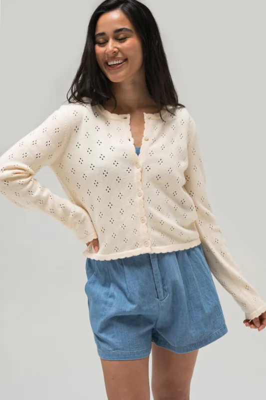 Haven Pointelle Cardigan sold by Morning Lavender