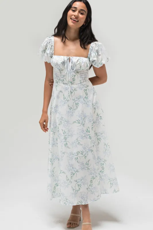 Enid Puff Sleeve Midi Dress sold by Morning Lavender