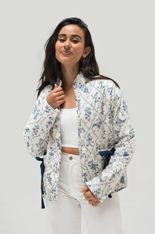 Claire Floral Bow Jacket sold by Morning Lavender