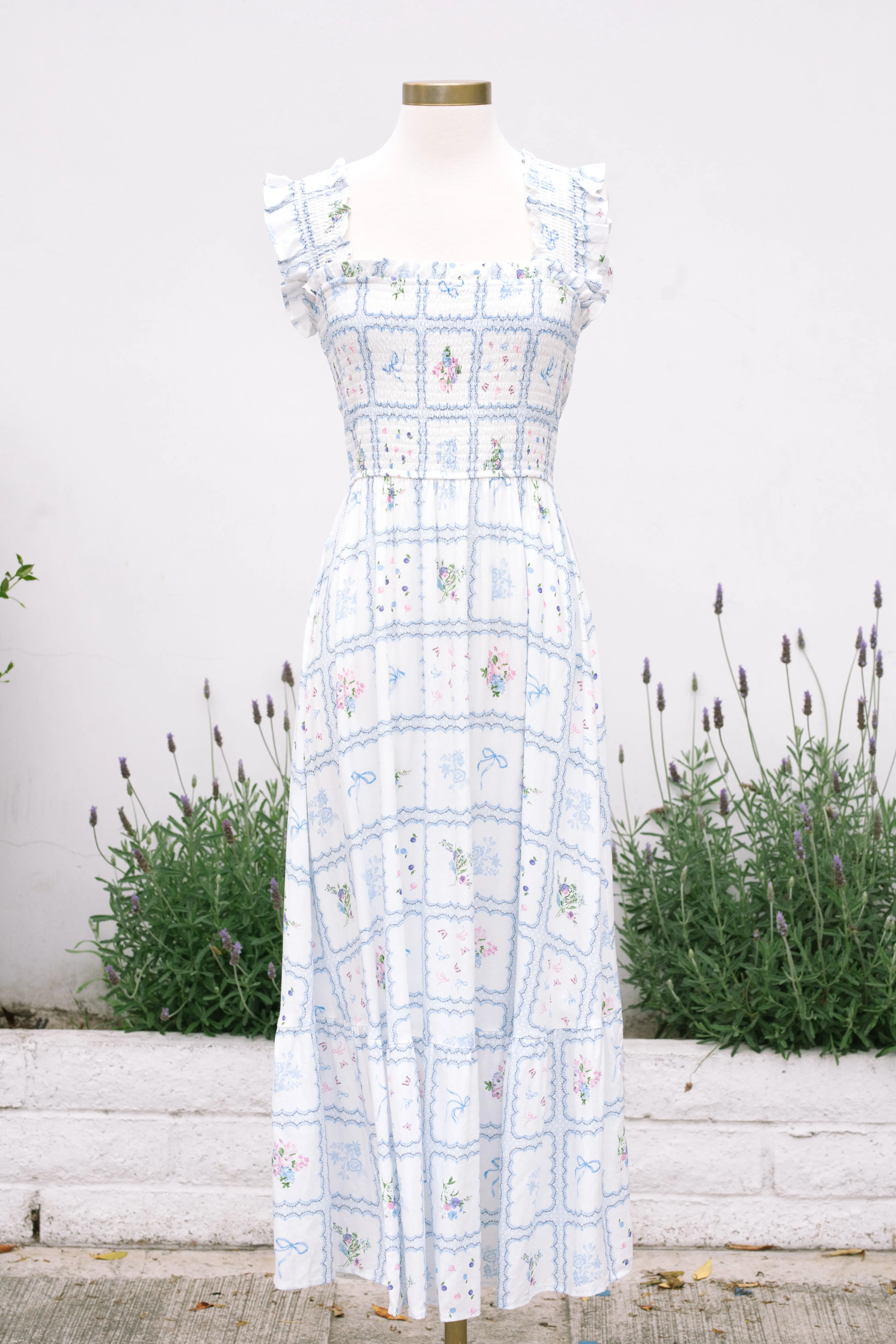 Madison Smocked Midi Dress sold by Morning Lavender product image thumbnail 5