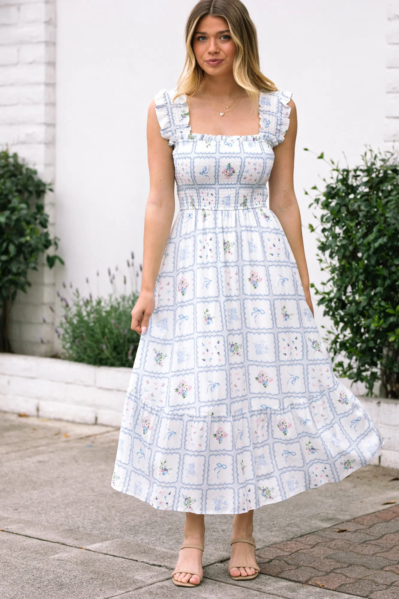 Madison Smocked Midi Dress sold by Morning Lavender product image thumbnail 3