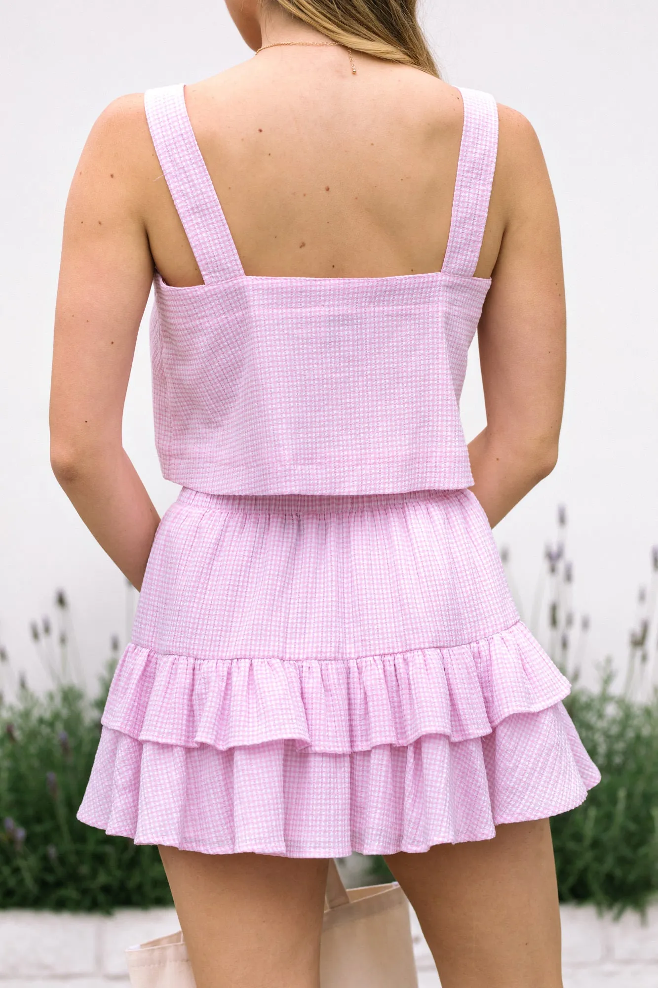 Ava Plaid Bow Skirt Set sold by Morning Lavender product image thumbnail 5