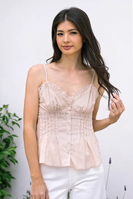 Maya Lace Trim Top sold by Morning Lavender